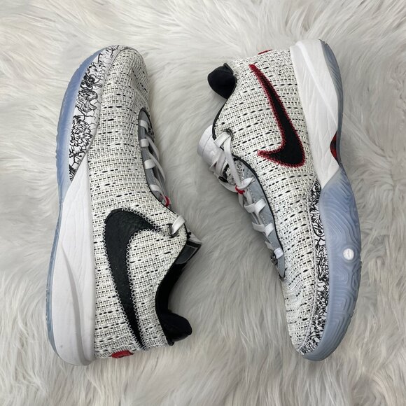 Nike LeBron 20 Low Mens Basketball Shoes White DJ5423-100 VNDS Size 10 - Picture 3 of 7